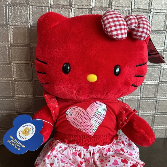 Hello Kitty Red Gingham Heart Build A Bear with tags LIMITED EDITION - Picture 3 of 7